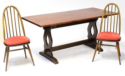 Lot 17 - A Jaycee Furniture Ltd reproduction refectory...