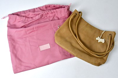Lot 312 - RADLEY; a sand-coloured handbag, with stitched...