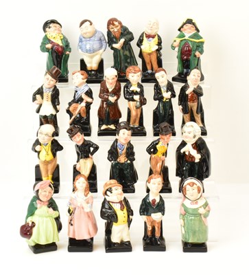 Lot 116 - ROYAL DOULTON; twenty-one Doultonville Dickens...