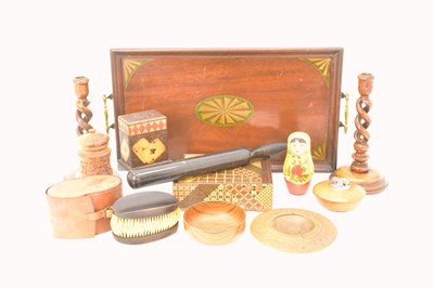 Lot 250 - A good collection of vintage wooden items...