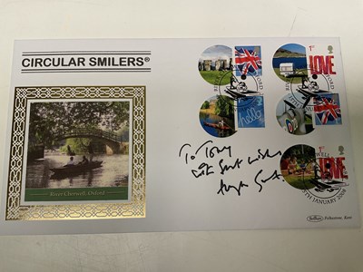 Lot 2196 - HUGH GRANT; a first day cover bearing the...