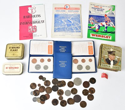 Lot 278 - A group of rugby programmes to include England...
