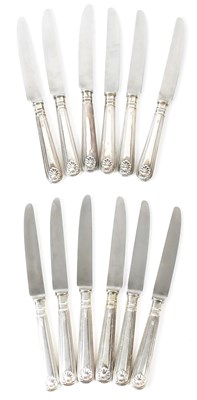 Lot 580 - A set of six Elizabeth II hallmarked silver...