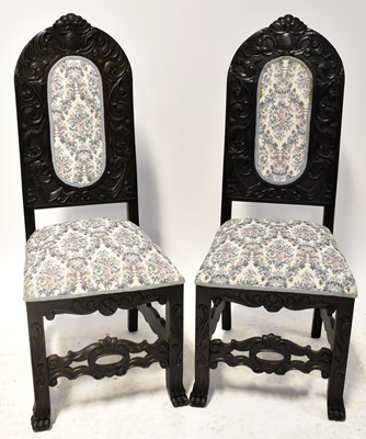 Lot 20 - A pair of 17th century style Russian carved...