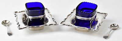 Lot 596 - HAWKSWORTH, EYRE & CO; a pair of rectangular...