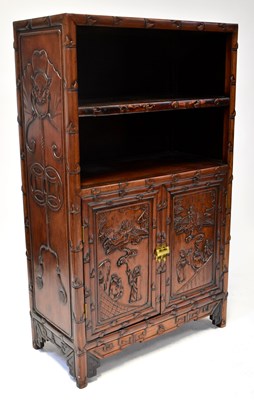 Lot 44 - An early 20th century Chinese faux bamboo...