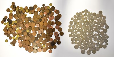Lot 618 - A quantity of post-47 pre-decimal coinage and...