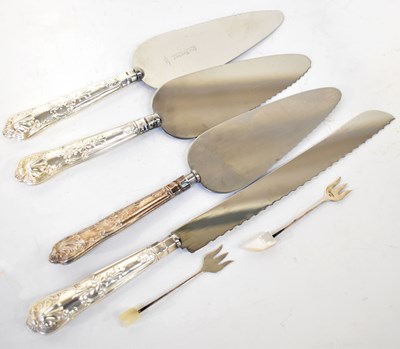 Lot 578 - HARRISON BROTHERS; a set of three hallmarked...