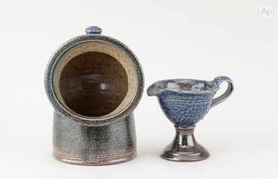 Lot 680 - TOFF MILWAY (born 1949); a salt glazed salt,...