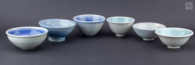 Lot 266 - JANE HAMLYN (born 1940); six porcelain bowls...