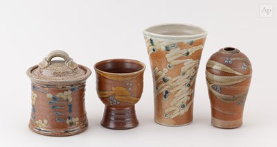 Lot 265 - JANE HAMLYN (born 1940); a salt glazed vase...