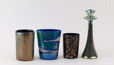 Lot 399 - MARGERY CLINTON (1931-2005); three earthenware...