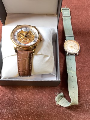 Lot 622 - ROTARY, an automatic skeleton watch, and a...