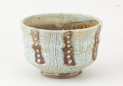 Lot 435 - MIKE DODD (born 1943); a stoneware chawan...