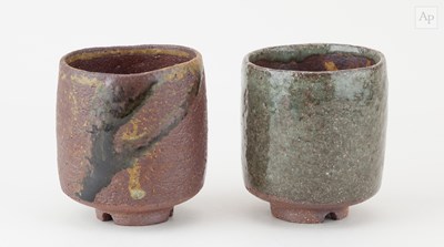 Lot 177 - DAVID WRIGHT (born 1947); a pair of stoneware...