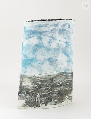 Lot 443 - PETER CLOUGH (born 1944); 'Wide Moor', a tall...