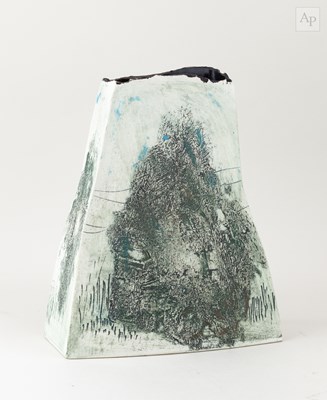 Lot 441 - PETER CLOUGH (born 1944); a grogged porcelain...