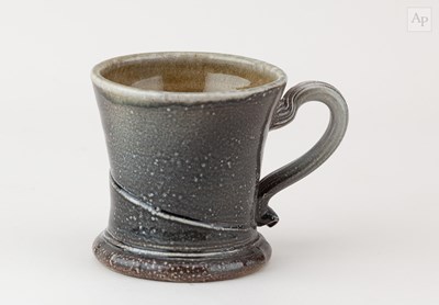 Lot 705 - WALTER KEELER (born 1942); a salt glazed mug,...