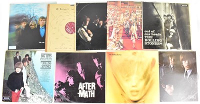 Lot 466 - THE ROLLING STONES; nine albums to include...