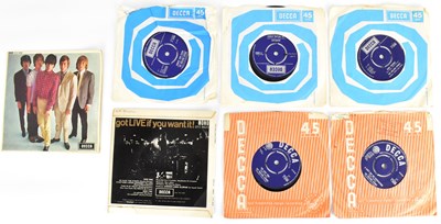 Lot 467 - THE ROLLING STONES; seven 45rpm records on...