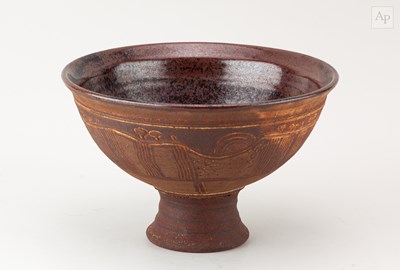 Lot 424 - MICHAEL CASSON (1925-2003); a stoneware...