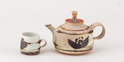 Lot 408 - MARY RICH (1940-2022); a miniature porcelain...