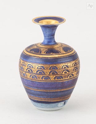 Lot 410 - MARY RICH (1940-2022); a porcelain bottle with...