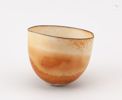 Lot 743 - A small smoke fired translucent porcelain...