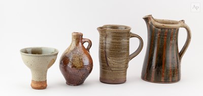 Lot 737 - A group of stoneware ceramics comprising jugs...
