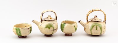 Lot 573 - RUSSELL GIBBS (born 1967); two slipware...