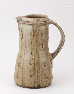 Lot 437 - MIKE DODD (born 1943); a stoneware pitcher...