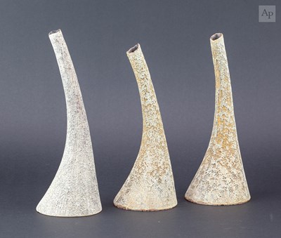Lot 116 - CHRIS CARTER (born 1945); a trio of stoneware...