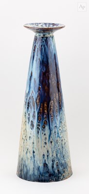 Lot 147 - DANIEL BOYLE; a tall tapered salt glazed...
