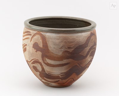 Lot 420 - MICHAEL CASSON (1925-2003); a deep stoneware...
