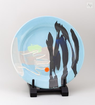 Lot 65 - BRUCE McLEAN (born 1944); a large earthenware...
