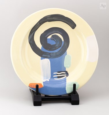 Lot 66 - BRUCE McLEAN (born 1944); a large earthenware...
