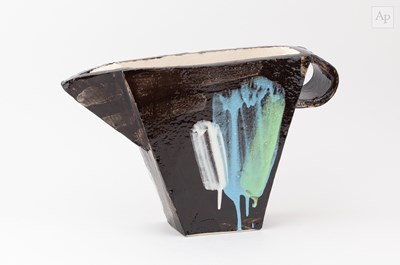 Lot 61 - BRUCE McLEAN (born 1944); an earthenware jug...