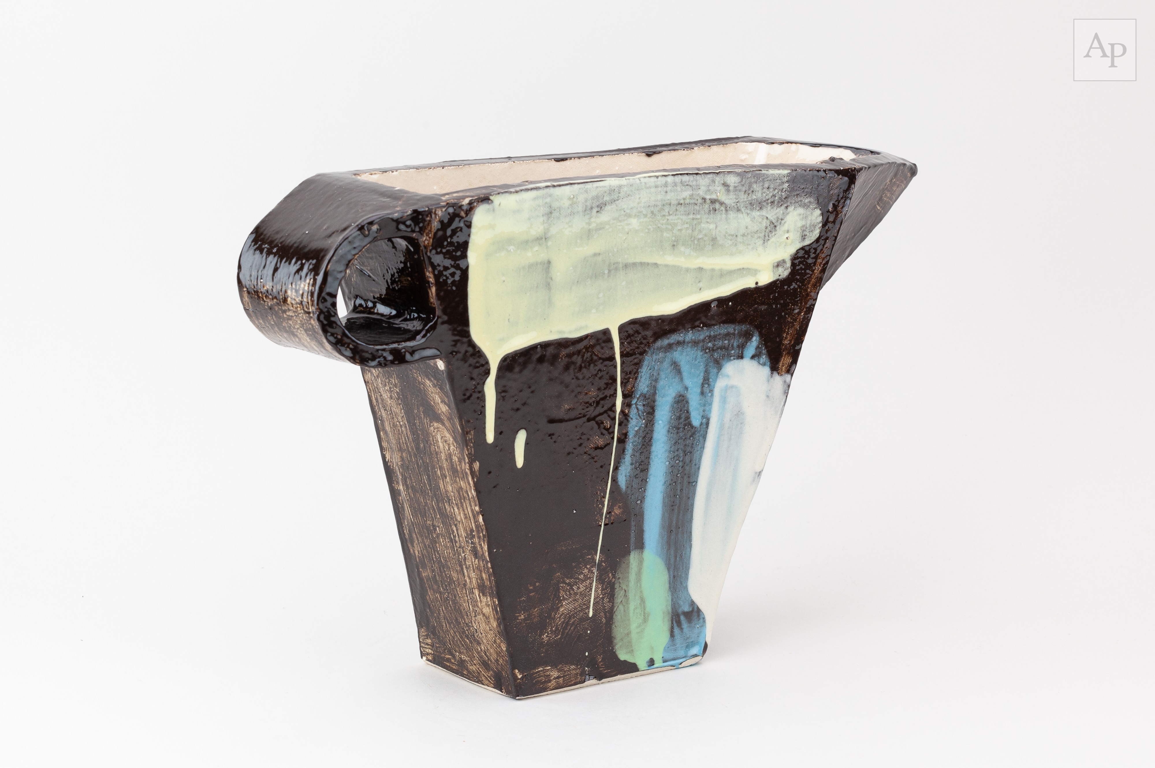 Inspection Defect Form Lot 61 - BRUCE McLEAN (born 1944); an earthenware jug
