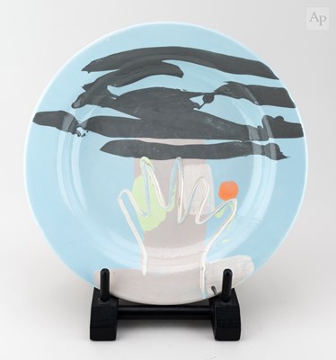 Lot 57 - BRUCE McLEAN (born 1944); a large earthenware...