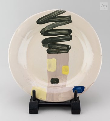 Lot 59 - BRUCE McLEAN (born 1944); a large earthenware...