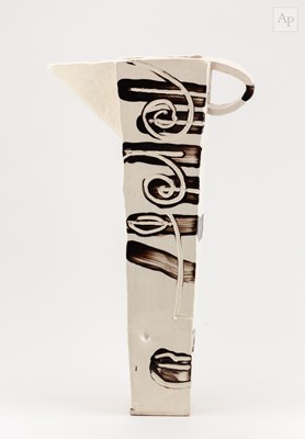 Lot 60 - BRUCE McLEAN (born 1944); a tall earthenware...