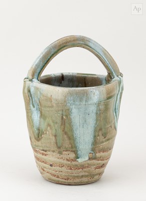 Lot 659 - TAKESHI YASUDA (born 1943); a stoneware bucket...