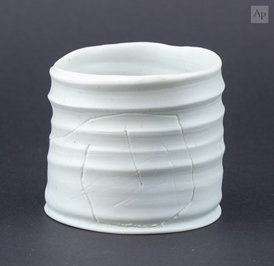 Lot 578 - RYOJI KOIE (1938-2020); a porcelain pot with...