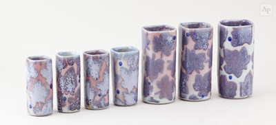 Lot 723 - Dartington Pottery; a trio of square stoneware...