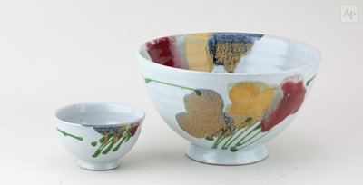 Lot 720 - Dartington Pottery; a deep stoneware bowl...