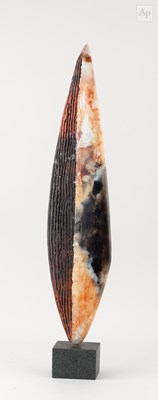 Lot 467 - NICHOLAS MARSH; a pointed raku blade on a...
