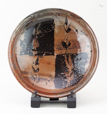 Lot 295 - JIM MALONE (born 1946); a stoneware dish...