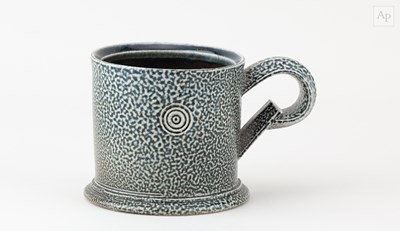 Lot 707 - WALTER KEELER (born 1942); a salt glazed mug,...