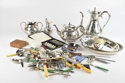 Lot 30 - A collection of Victorian and later silver...
