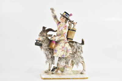 Lot 288 - MEISSEN; a 19th century figure, 'Count Bruhl's...